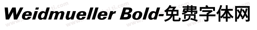 Weidmueller Bold字体转换